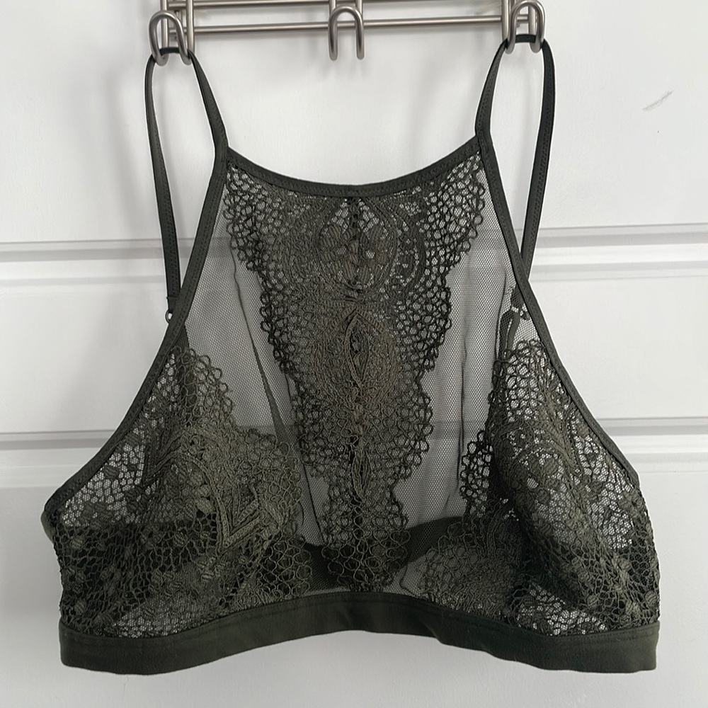 Victoria Secret Bralette Olive Army Green Size M